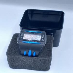 ساعة أطفال رقمية باللون الأسود والأزرق 991003