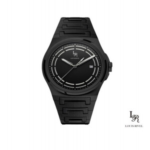 ساعة رجالي لويس ريفال 1215 اسود ميناء اسود