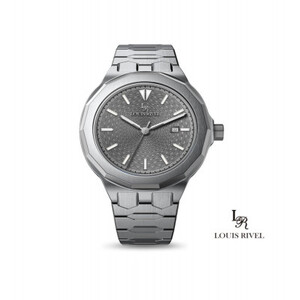 ساعة رجالي لويس ريفال 1099 فضي ميناء رصاصي