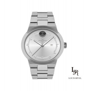 ساعة رجالي لويس ريفال 2437 فضي ميناء ابيض