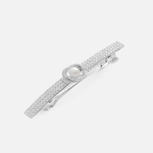 ‎ مشبك شعر بتصميم مميز بلون فضي