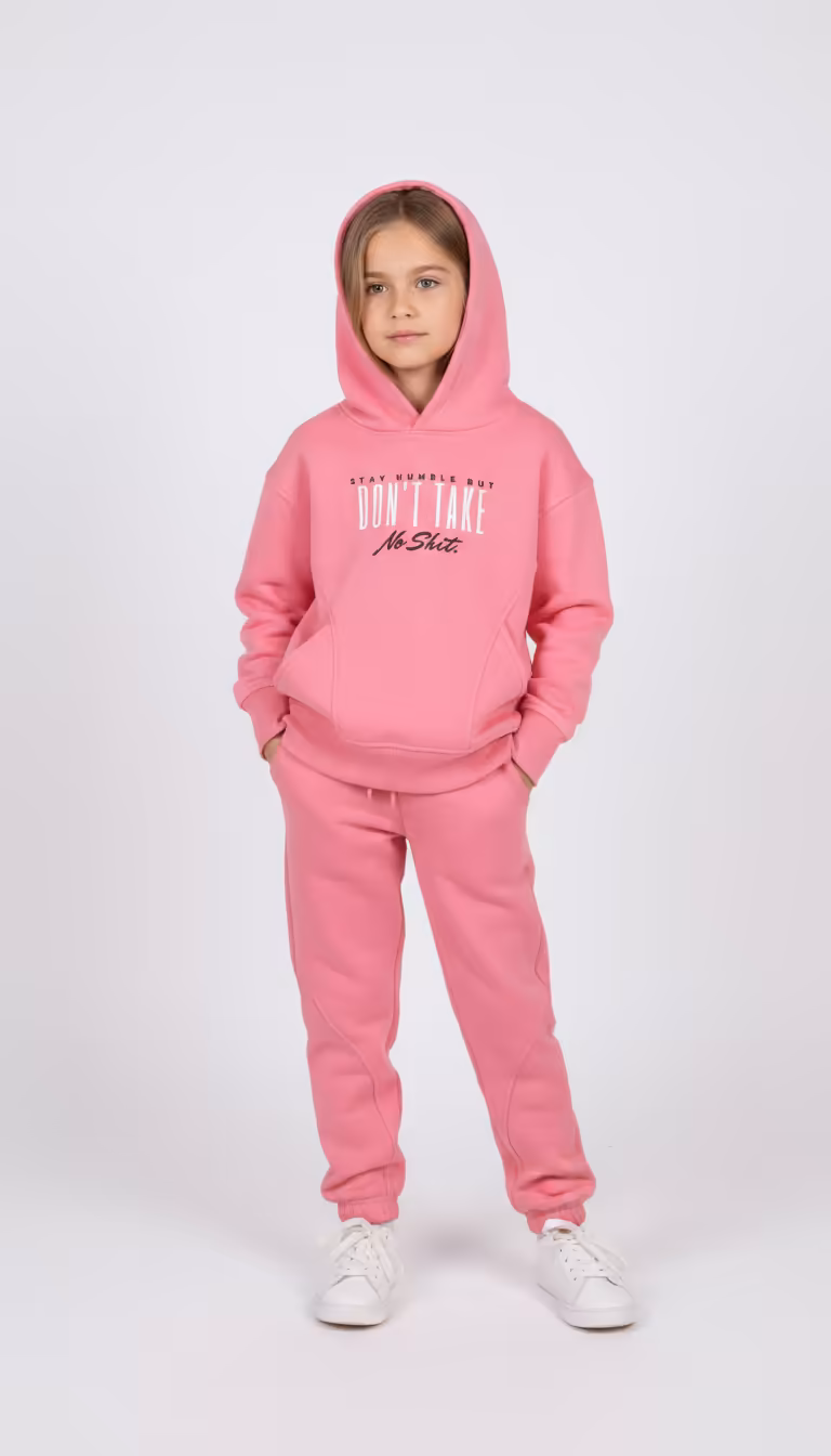 طقم هودي بناتي